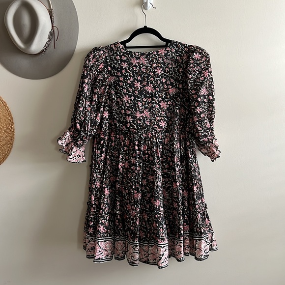 Cleobella Lauren Mini Dress in Fan Print - Picture 2 of 13